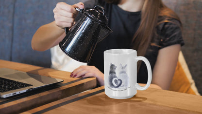 "I Would Spend 9 Lives with You" Romantic Gift Mug | 15oz Cat Lover Mug